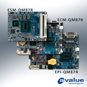 Три компактные процессорные платы компании Avalue на базе 4-го поколения Intel Core i5/i7.