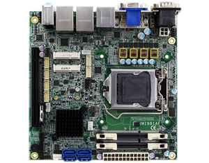Процессорная плата MI981 формата Mini-ITX от компании iBASE.